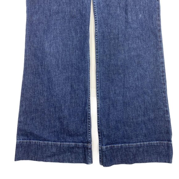 J. Jill 6 Kick Flare Jeans 32 X 31 .5 Dark - Picture 4 of 6